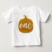 "One"|One Year Old Baby|new baby| Golden pumpkin (Voorkant)