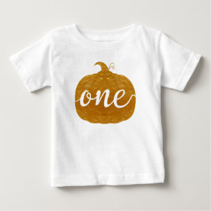 "One" One Year Old Baby new baby Golden pumpkin