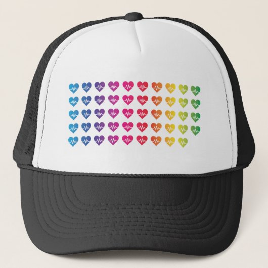 One Orlando One Pulse Rainbow 49 Hearts Trucker Pet (Voorkant)