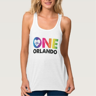 One Orlando One Pulse Rainbow Heart Tanktop
