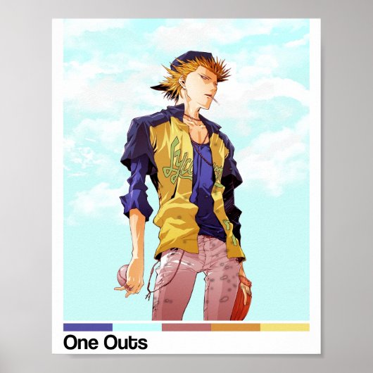 One Outs Anime Poster Print (Voorkant)