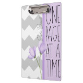 One Page at a Time – Motivational Lavender Floral Klembord (Links)