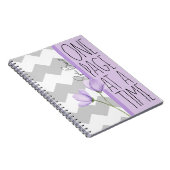 One Page at a Time – Motivational Lavender Floral Notitieboek (Rechterzijde)