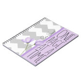 One Page at a Time – Motivational Lavender Floral Notitieboek (Linkerzijde)