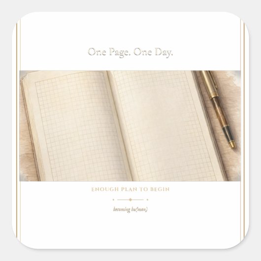 One Page One Day Planner Sticker (Voorkant)