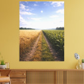 One Path Forward – Minimalist Symbolic Landscape Canvas Afdruk (Insitu (Woonkamer))