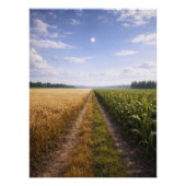 One Path Forward – Minimalist Symbolic Landscape Perfect Poster (Voorkant)