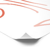 One Perfect match terracotta wedding couple name f Perfect Poster (Hoek)