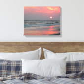 One Perfect Sunset - Eikeneiland, NC Canvas Afdruk (Insitu (Slaapkamer))