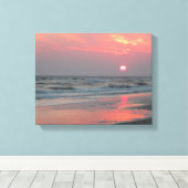 One Perfect Sunset - Eikeneiland, NC Canvas Afdruk (Insitu (Houten vloer))