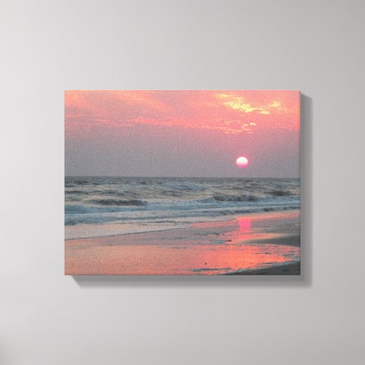 One Perfect Sunset - Eikeneiland, NC Canvas Afdruk (Voorkant)