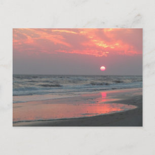 One Perfect Sunset - Oak Island, NC Briefkaart