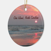 One Perfect Sunset - Oak Island, NC Keramisch Ornament (Links)