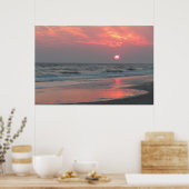One Perfect Sunset - Oak Island, NC Poster (Keuken)
