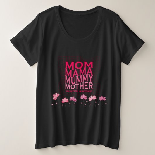 One Person, Infinite Love – Moederdag T-shirt (Design voorkant)