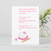 One Philosophical Mochi Invitation Kaart (Staand voorkant)