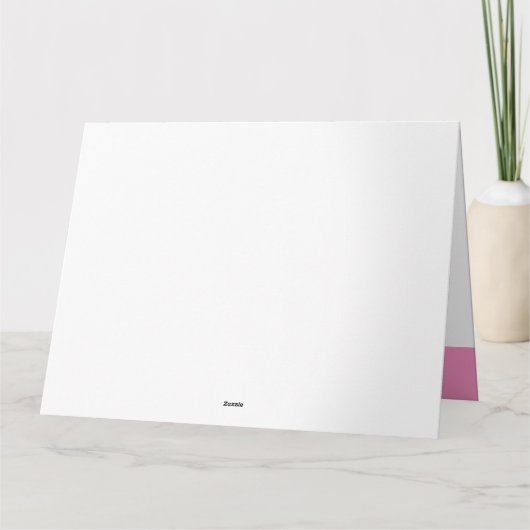 ONE Photo Letters Roze Meisjes 1e Verjaardag Kaart (Achterkant)