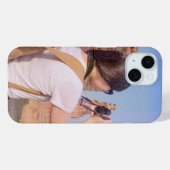 One-Photo Pink Tiny Particle iPhone Case (Achterkant (horizontaal))