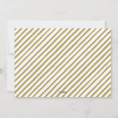 One Photo Rustic Gold Script Happy Feestdagenkaart (Achterkant)