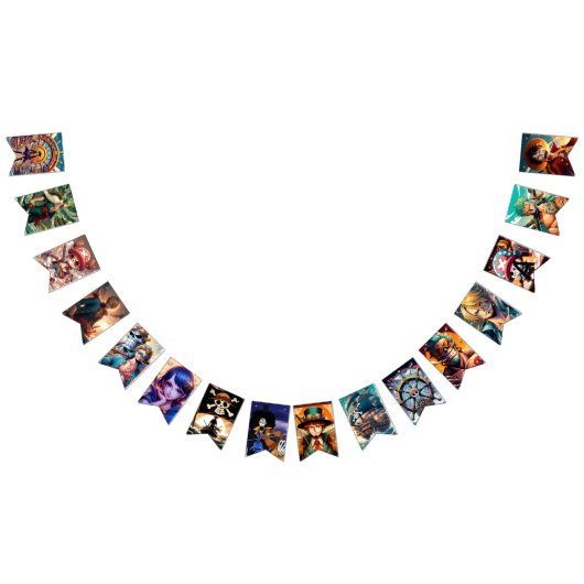 One Piece Anime Party Bunting Flags Vlaggetjes (Alle)