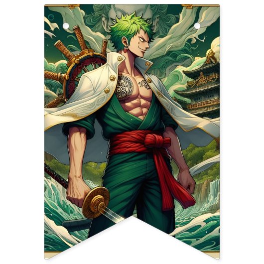 One Piece Anime Party Bunting Flags Vlaggetjes (Tweede vlag)