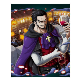 One piece Dracule Mihawk Perfect Poster