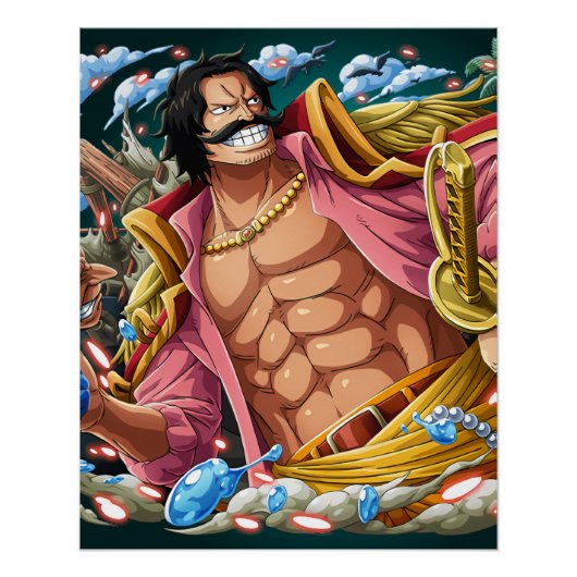 One piece Gol D Roger Perfect Poster (Voorkant)