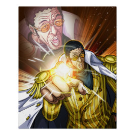 One piece Kizaru Perfect Poster