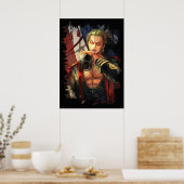 One Piece Roronoa Zoro Poster (Keuken)