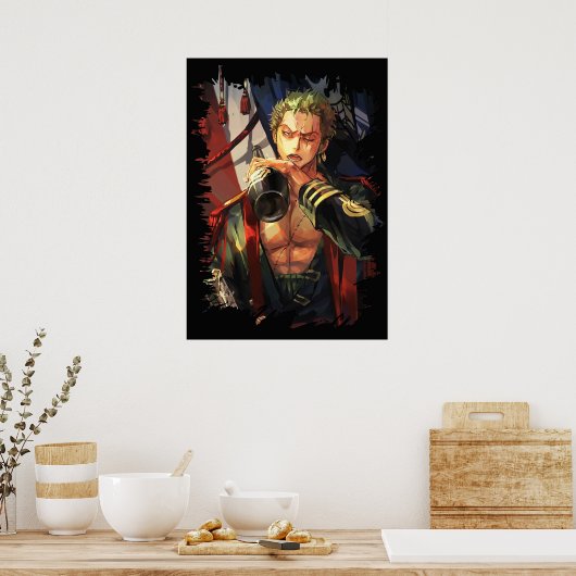 One Piece Roronoa Zoro Poster (Keuken)