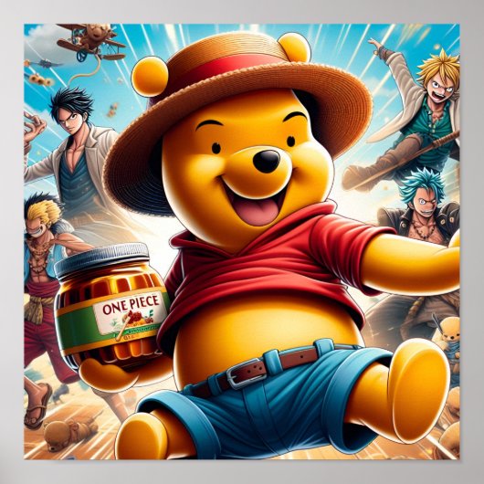 One Piece Winnie de Pooh 1 Poster (Voorkant)