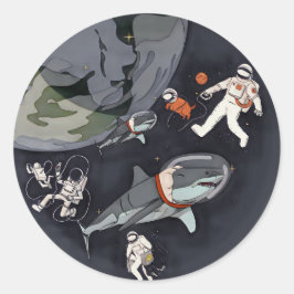 One Planet One Chance - Earth Day (Cartoon textuur Ronde Sticker