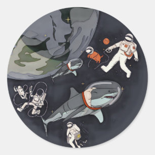 One Planet One Chance - Earth Day (Cartoon textuur Ronde Sticker