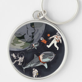 One Planet One Chance - Earth Day (Cartoon textuur Sleutelhanger