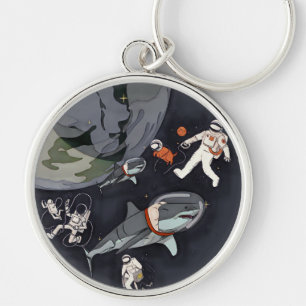 One Planet One Chance - Earth Day (Cartoon textuur Sleutelhanger