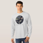 One Planet One Chance - Earth Day (Cartoon textuur T-shirt (Voorkant volledig)