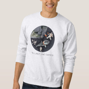 One Planet One Chance - Earth Day (Cartoon textuur Trui