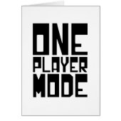 ONE PLAYER MODE KAART (Voorkant)