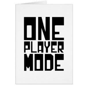 ONE PLAYER MODE KAART