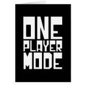 ONE PLAYER MODE KAART (Voorkant)