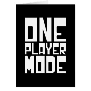 ONE PLAYER MODE KAART