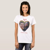 One Plus One is net als Love, Red Heart Personal A T-shirt (Voorkant volledig)