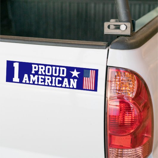 ONE Proud American Bumpersticker (Op Truck)