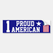 ONE Proud American Bumpersticker (Voorkant)