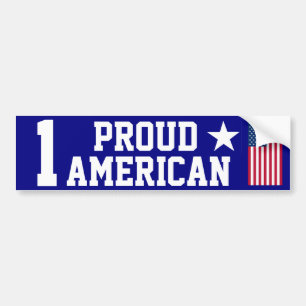 ONE Proud American Bumpersticker