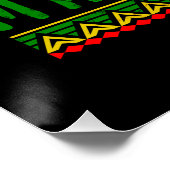 One Proud Black Man Black Geschiedenis Maand Vlag Perfect Poster (Hoek)