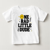 One Rad Little Dude Boy's Retro 1e Verjaardag (Voorkant)