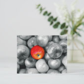 One Red Apple Briefkaart (Staand voorkant)