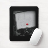 One Red Flower Mousepad Muismat (Met muis)