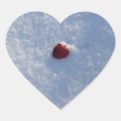 One Red Heart Sticker (Voorkant)